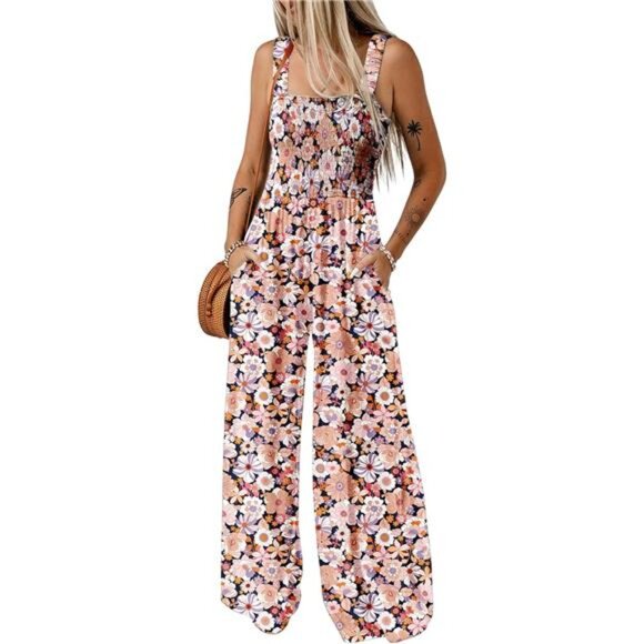 Women's Casual Loose Overalls Jumpsuits Black - Picture 1 of 3
